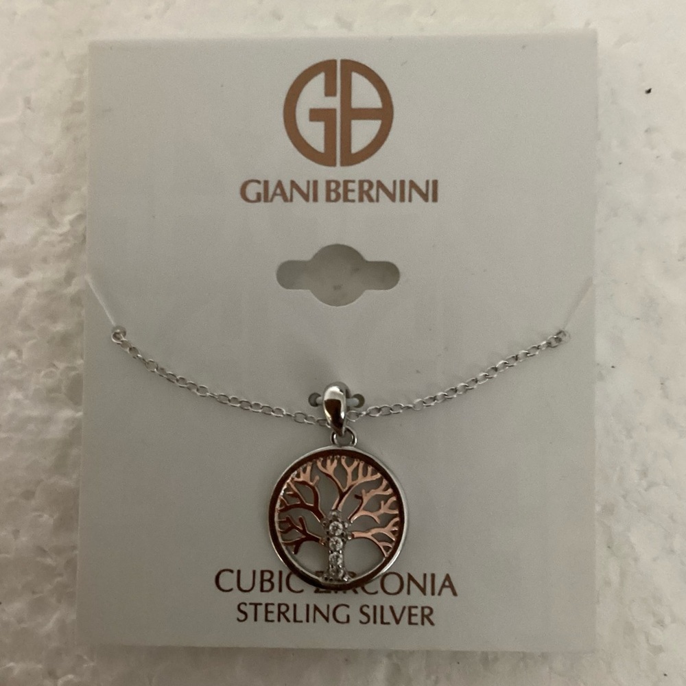 Giani Bernini Two-Tone Tree of Life Pendant Necklace - Picture 5 of 6